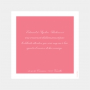 Remerciements mariage Traditionnel couleur