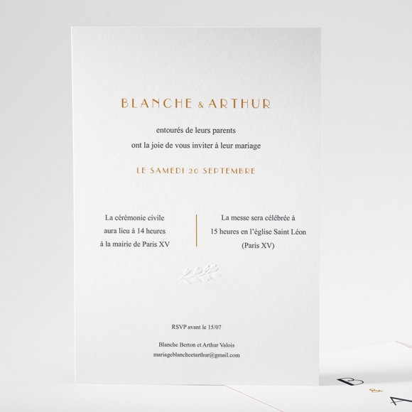 Faire-part de mariage Graphique et chic