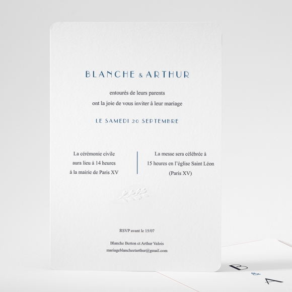 Faire-part de mariage Graphique et chic