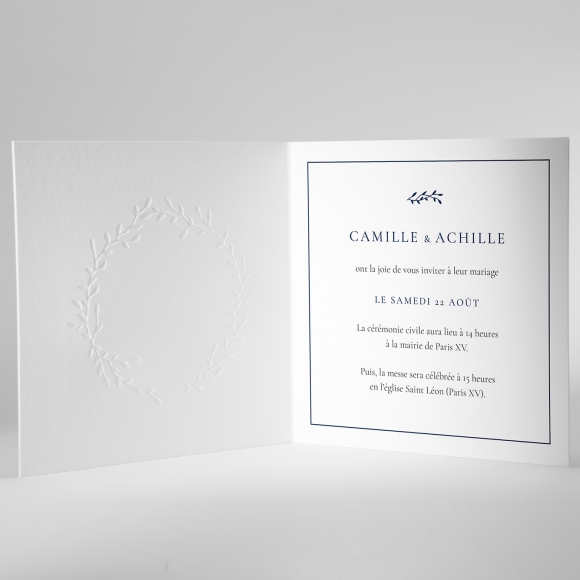 Faire-part de mariage Haute couture