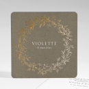 Faire-part de naissance Joli kraft or
