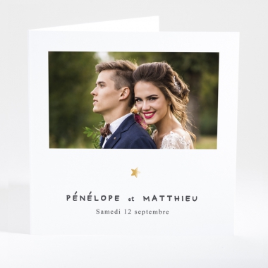 Faire-part de mariage Poudre d'or photo