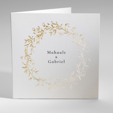 Carte d'invitation de mariage personnalisée sur Monfairepart