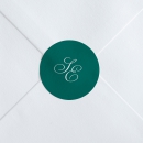 Stickers mariage Traditionnel Monogramme