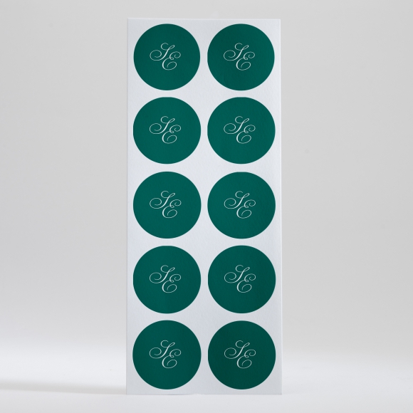 Stickers mariage Traditionnel Monogramme