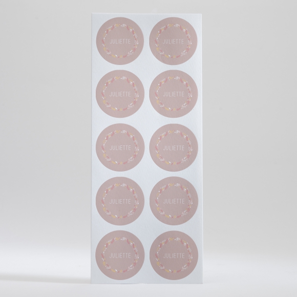 Stickers naissance Flower