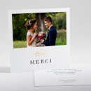 Remerciements mariage Branche dorée