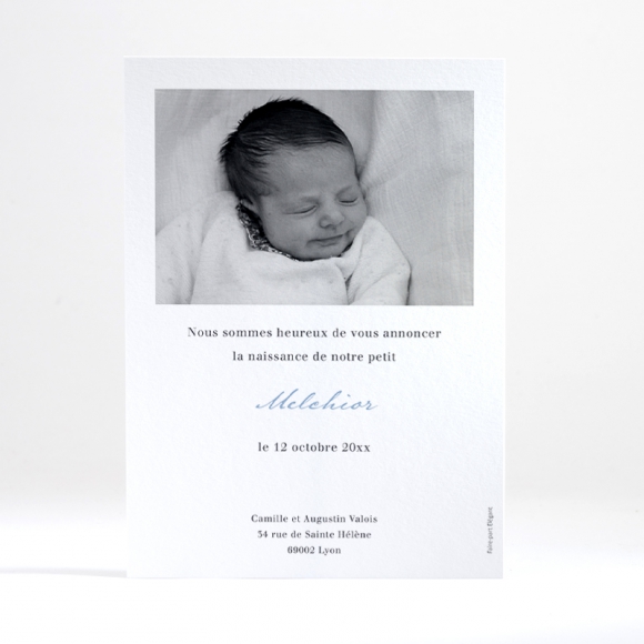 Faire-part de naissance Médaillon tout doux