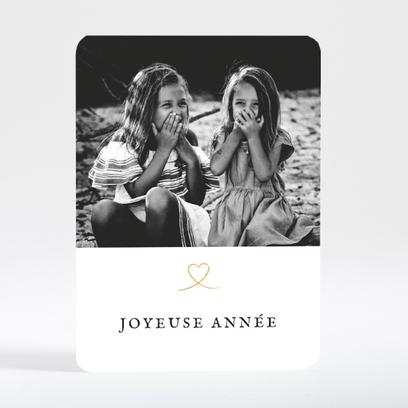 Carte de voeux Une famille en or