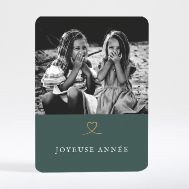 Carte de voeux Une famille en or