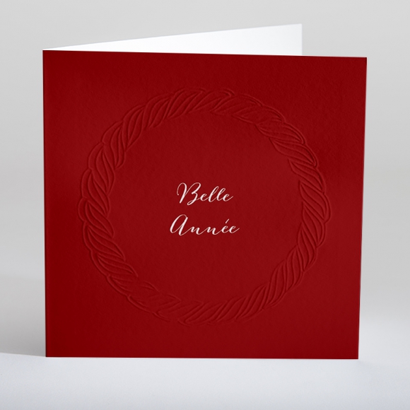 Carte de voeux Tresse délicate