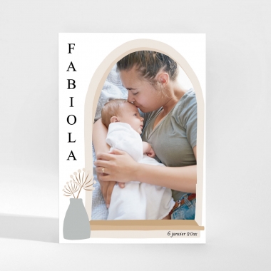 Faire-part de naissance Miroir