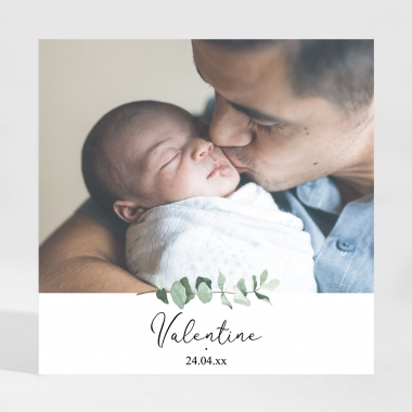 Faire-part de naissance Baiser Magnet