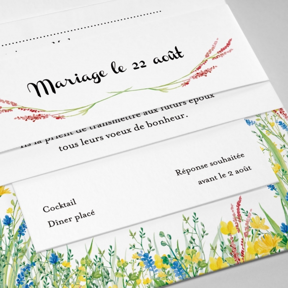 Faire-part de mariage En balade