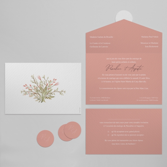 Faire-part de mariage Pink