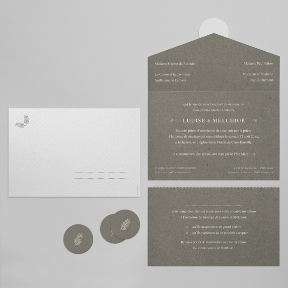 Faire-part de mariage Tenderly