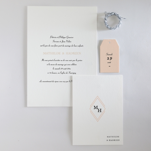 Faire-part de mariage Cachet