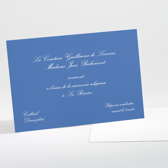 Carton d'invitation mariage Traditionnel rectangle