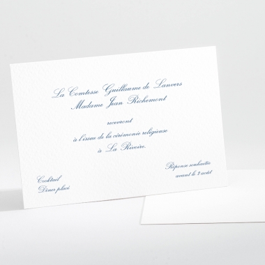 Carton d'invitation mariage Tradi rectangle couleur