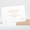 Carton d'invitation mariage Kraft classique