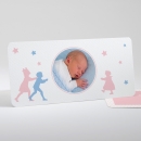 Faire-part de naissance Silhouettes fratrie