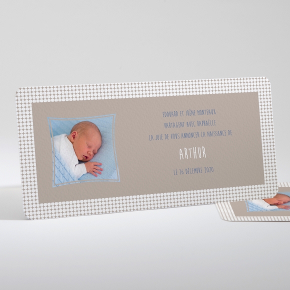 Faire-part de naissance Pois modernes