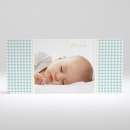 Faire-part de naissance Losanges paysage