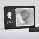 Faire-part de naissance Ardoise petit biscuit