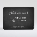 Faire-part de naissance Ardoise petit biscuit