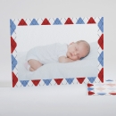 Faire-part de naissance Beau patchwork losanges