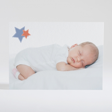 Faire-part de naissance Etoiles tendance