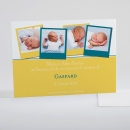 Faire-part de naissance Quatre polaroids