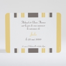 Faire-part de naissance Rayures bayadères pastels