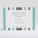 Faire-part de naissance Rayures bayadères pastels