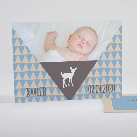 Faire-part de naissance Triangle paysage