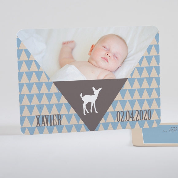 Faire-part de naissance Triangle paysage