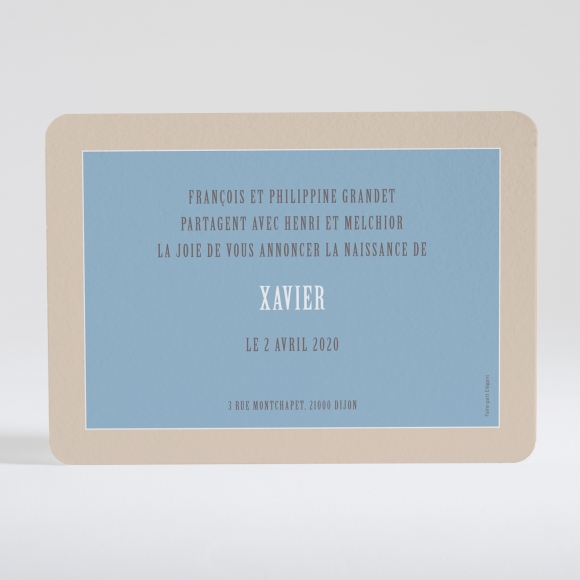 Faire-part de naissance Triangle paysage
