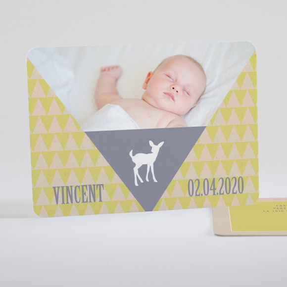 Faire-part de naissance Triangle paysage