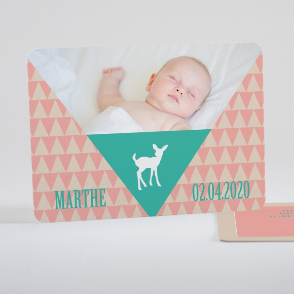 Faire-part de naissance Triangle paysage