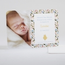 Faire-part de naissance Le chant du liberty