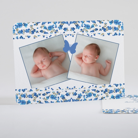 Faire-part de naissance Petit liberty papillon