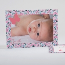 Faire-part de naissance Lovely papillon liberty