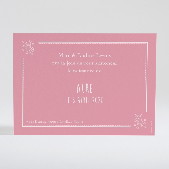 Faire-part de naissance Faon 3 photos