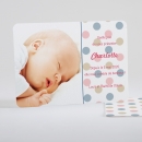 Faire-part de naissance Jolies pastilles rondes