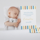 Faire-part de naissance Petites rayures photo