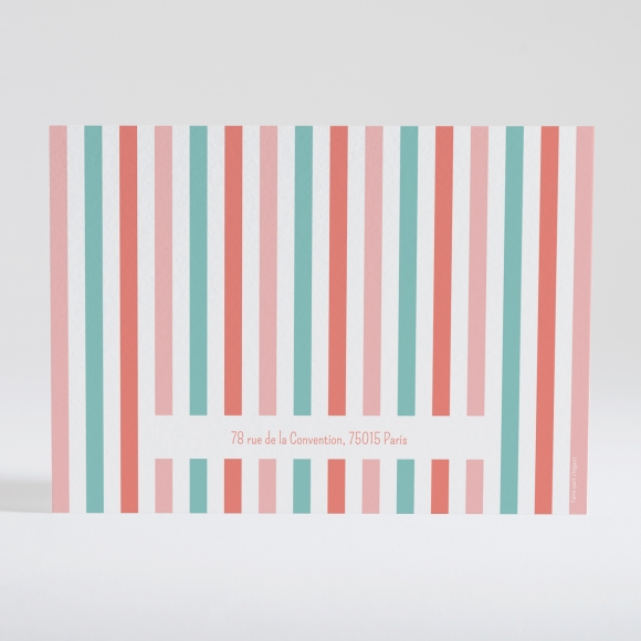 Faire-part de naissance Petites rayures photo