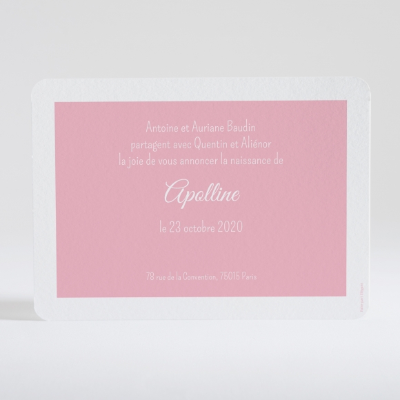 Faire-part de naissance Simplicité