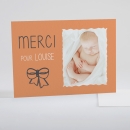 Remerciements naissance Symboles de joie Fille