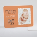 Remerciements naissance Symboles de joie Fille