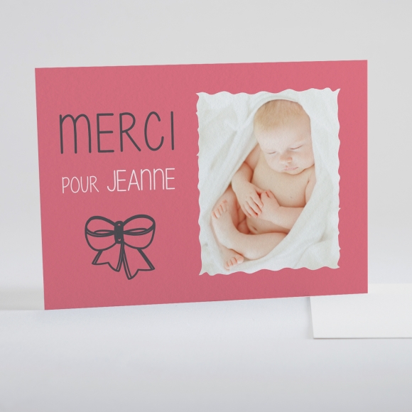 Remerciements naissance Symboles de joie Fille